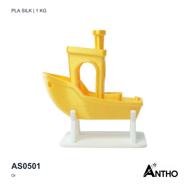 Filament ANTHO PLA Silk Or 1 kg AS0501 - exemple de rendu imprimé