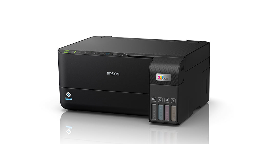 Imprimante Epson EcoTank L3550 - vue de trois quarts