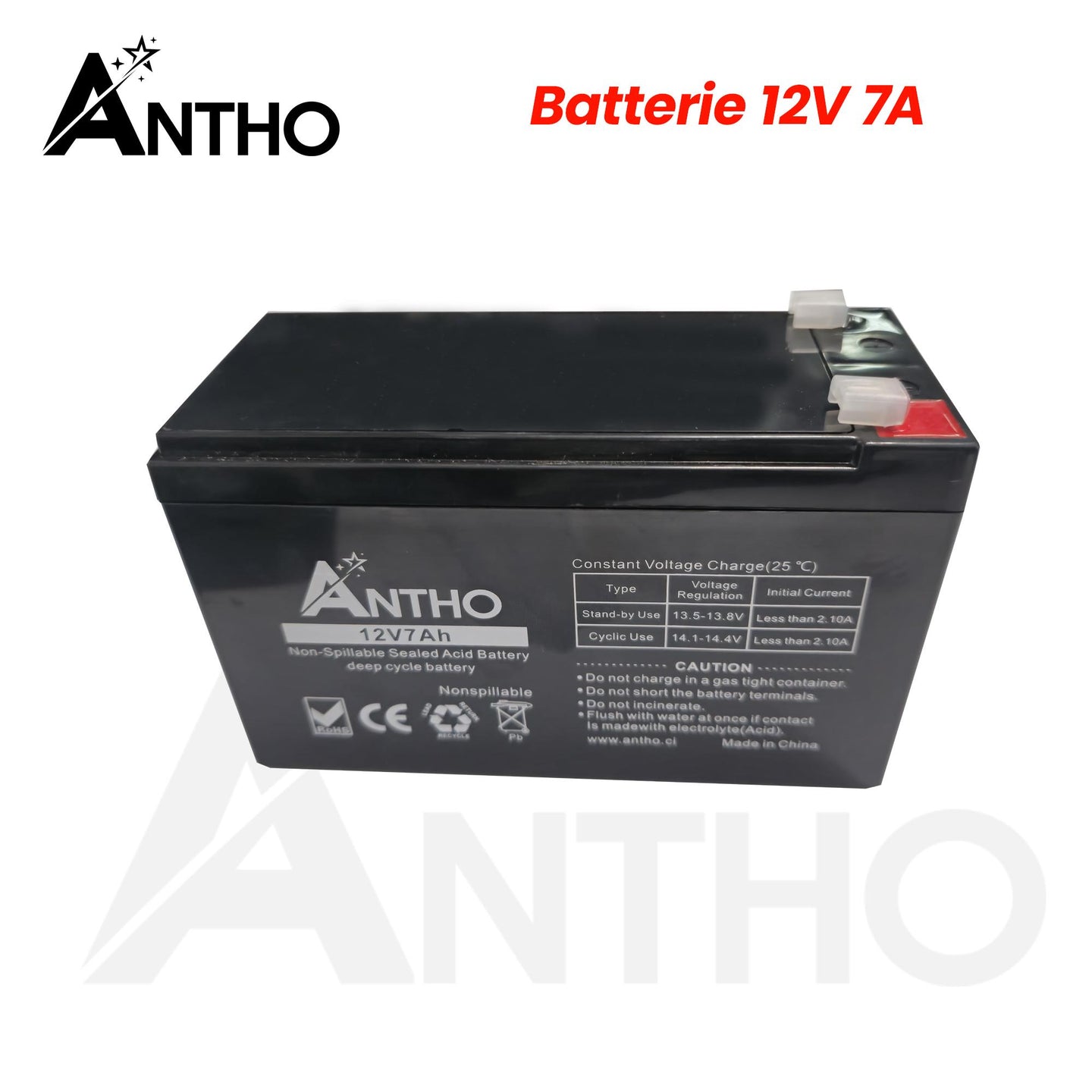 battery ondileur 12v 7a