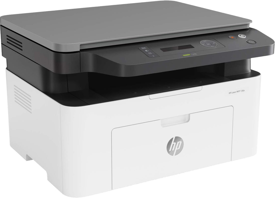Imprimante HP Laser MFP 136A – vue de trois quarts