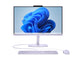 HP 24-cv0010nf Voile d’améthyste, vue de face avec clavier et souris