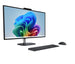 HP 27-cx0013nf Gris éclipse, vue de trois quarts avec clavier et souris