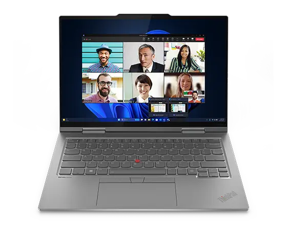 Lenovo ThinkPad X1 2-en-1 Gen 9 gris - vue du clavier et de l'écran