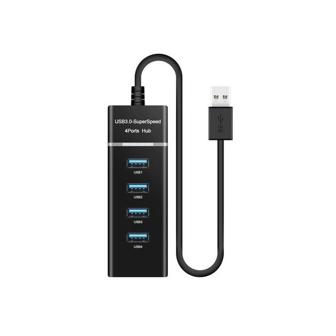 Multiport USB 3.0 - 4 Ports - Noir