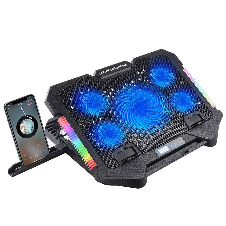 Refroidisseur PC Portable S500 - RGB - 5 Ventilateurs