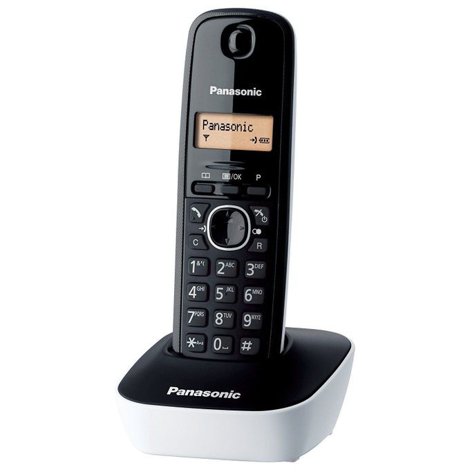 Téléphone Fixe Panasonic Sans Fil - KX-TG1611 - Noir Et Blanc