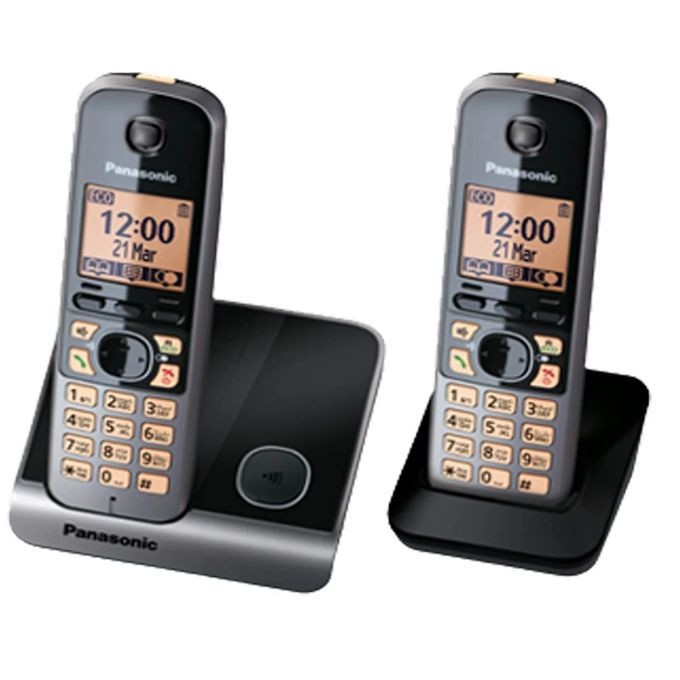 Téléphone Fixe Sans Fil Panasonic KX-6712 - Pack De 2